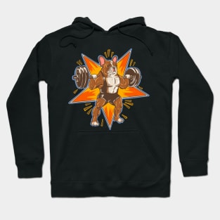 Bulldog Weight Lifting Hoodie